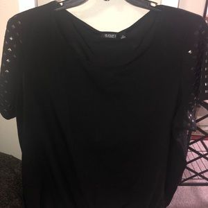 a.n.a studded black blouse